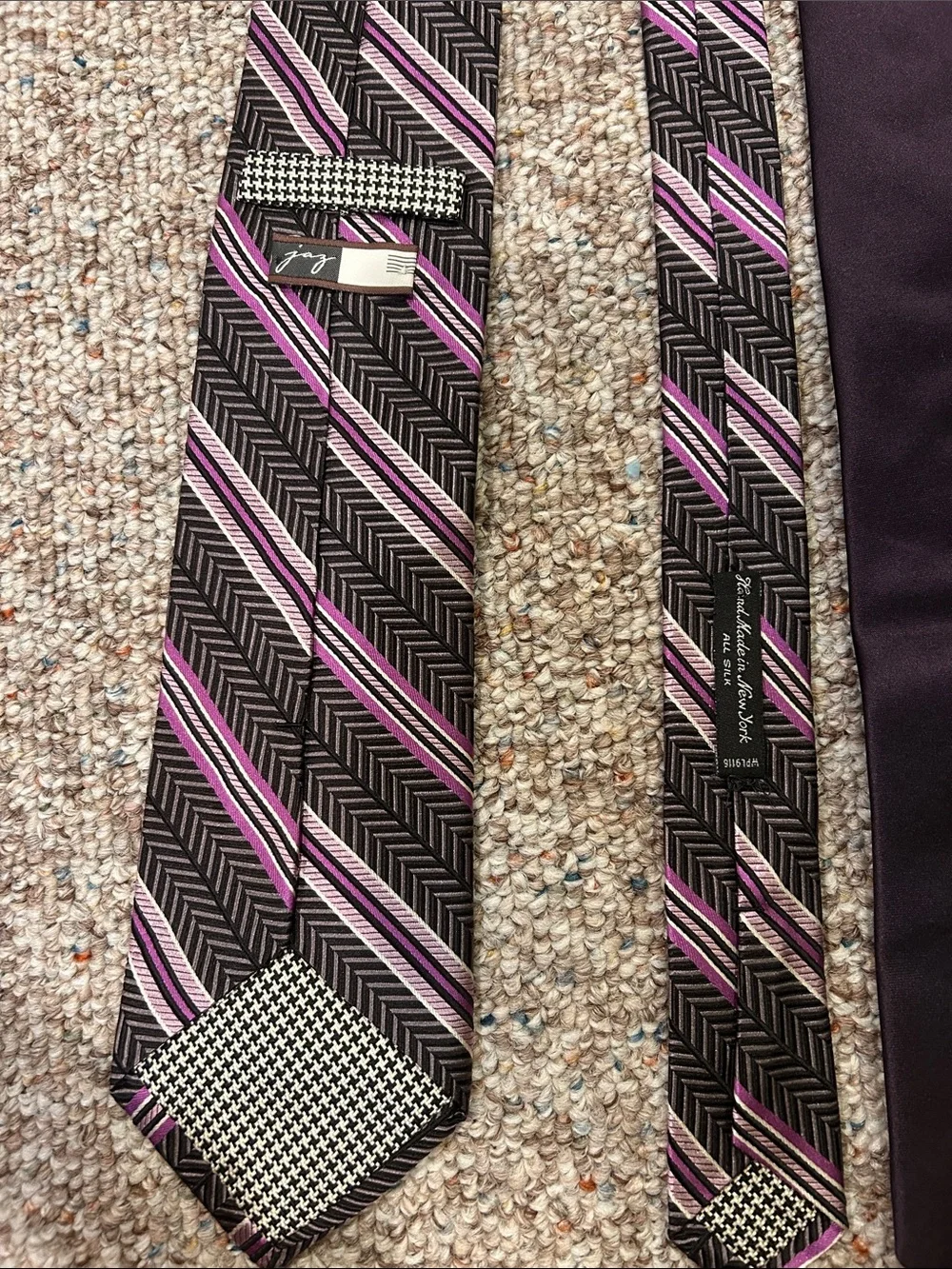 Theory Men's Purple and Black Tie Trio